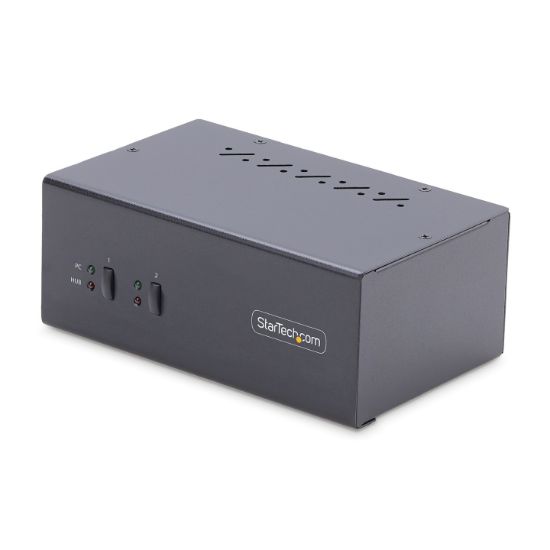 Image de StarTech.com Switch KVM 2 Ports pour Deux Moniteurs, 4K60Hz, 2 Ports USB 5Gbps, 2 Ports USB 2.0 HID - Commutateur KVM DisplayPort avec Commutation par Touches, Confor ... (P2DD46A2-KVM-SWITCH)