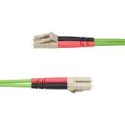 Image de StarTech.com Câble Fibre Optique Multimode OM5 LC à LC (UPC) de 2m, Cordon/Jarretière/Connecteur Fibre Optique 50/125µm Duplex LOMMF Zipcord, VCSEL, 40G/100G, Insensib ... (LCLCL-2M-OM5-FIBER)