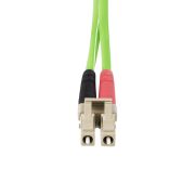 Image de StarTech.com Câble Fibre Optique Multimode OM5 LC à LC (UPC) de 2m, Cordon/Jarretière/Connecteur Fibre Optique 50/125µm Duplex LOMMF Zipcord, VCSEL, 40G/100G, Insensib ... (LCLCL-2M-OM5-FIBER)