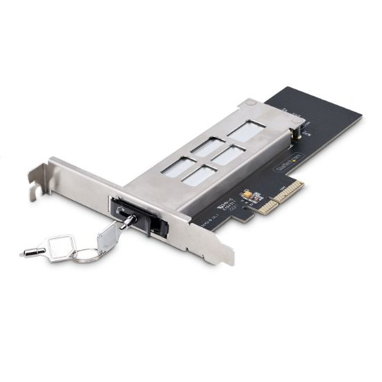 Image de StarTech.com Adaptateur SSD M.2 NVMe vers PCIe x4 avec Plateau Amovible pour Slot d'Extension PCI Express, Carte Adaptateur PCIe, Installation Sans Outil, Baie de Di ... (M2-REMOVABLE-PCIE-N1)
