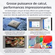 Image de Sony Écran d'affichage dynamique Écran plat de signalisation numérique 139,7 cm (55") LED Wifi 350 cd/m² 4K Ultra HD Noir Android 16/7 (FW-55EZ20L)