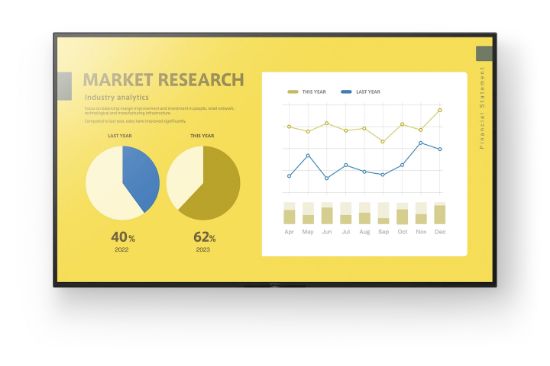 Image de Sony Écran d'affichage dynamique Écran plat de signalisation numérique 165,1 cm (65") LCD Wifi 350 cd/m² 4K Ultra HD Noir Android 16/7 (FW-65EZ20L)