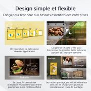 Image de Sony Écran d'affichage dynamique Écran plat de signalisation numérique 165,1 cm (65") LCD Wifi 350 cd/m² 4K Ultra HD Noir Android 16/7 (FW-65EZ20L)