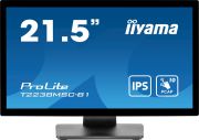 Image de iiyama ProLite écran plat de PC 54,6 cm (21.5") 1920 x 1080 pixels Full HD LED Écran tactile Noir (T2238MSC-B1)