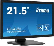 Image de iiyama ProLite écran plat de PC 54,6 cm (21.5") 1920 x 1080 pixels Full HD LED Écran tactile Noir (T2238MSC-B1)