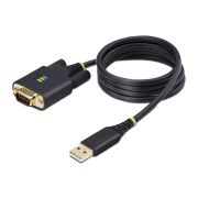 Image de StarTech.com Câble USB-Série de 1m - Rétention COM, Vis/Écrous Interchangeables, Adaptateur USB vers DB9 RS232, Convertisseur USB RS232, Circuit Intégré FTDI, Protecti ... (1P3FFCB-USB-SERIAL)