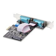 Image de StarTech.com Carte Série PCI Express à 2 Ports - Adaptateur/Carte PCIe à 2 Ports vers RS232/RS422/RS485 (DB9), Support Bas-Profil Inclus, UART 16C1050, Windows/Linux, ... (2S232422485-PC-CARD)