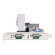 Image de StarTech.com Carte Série PCI Express à 2 Ports - Adaptateur/Carte PCIe à 2 Ports vers RS232/RS422/RS485 (DB9), Support Bas-Profil Inclus, UART 16C1050, Windows/Linux, ... (2S232422485-PC-CARD)