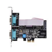 Image de StarTech.com Carte Série PCI Express à 2 Ports - Adaptateur/Carte PCIe à 2 Ports vers RS232/RS422/RS485 (DB9), Support Bas-Profil Inclus, UART 16C1050, Windows/Linux, ... (2S232422485-PC-CARD)