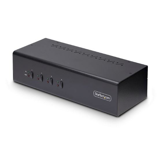 Image de StarTech.com Switch KVM 4 Ports DisplayPort pour Deux Moniteurs, KVM 4K 60Hz, 2 Ports USB 5Gbps, 2 Ports USB 2.0 HID, Commutateur KVM avec Commutation par Touches et ... (P4DD46A2-KVM-SWITCH)