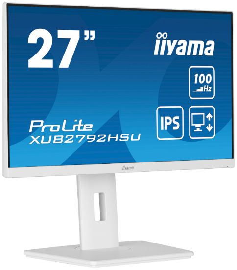 Image de iiyama ProLite écran plat de PC 68,6 cm (27") 1920 x 1080 pixels Full HD LED Blanc (XUB2792HSU-W6)