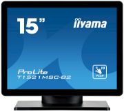 Image de iiyama ProLite écran plat de PC 38,1 cm (15") 1024 x 768 pixels XGA LED Écran tactile Dessus de table Noir (T1521MSC-B2)