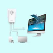 Image de TP-Link Adaptateur réseau CPL 1300 Mbit/s Ethernet/LAN Blanc 2 pièce(s) (TL-PA8033P KIT)