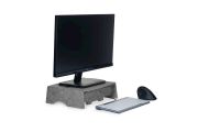 Image de BakkerElkhuizen Q-Riser 90 Circular 76,2 cm (30") Bureau Gris (BNEQR90CLGY)