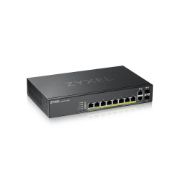 Image de Zyxel commutateur réseau Géré L2 Gigabit Ethernet (10/100/1000) Connexion Ethernet, supportant l'alimentation via ce port (PoE) Noir (GS2220-10HP-EU0101F)