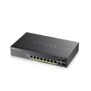 Image de Zyxel commutateur réseau Géré L2 Gigabit Ethernet (10/100/1000) Connexion Ethernet, supportant l'alimentation via ce port (PoE) Noir (GS2220-10HP-EU0101F)
