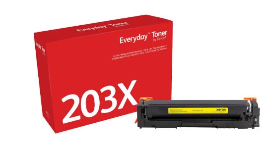 Image de Toner Everyday™ _OEM_NAME_ Jaune de Xerox compatible avec HP 203X (CF542X), Grande capacité (006R04182)