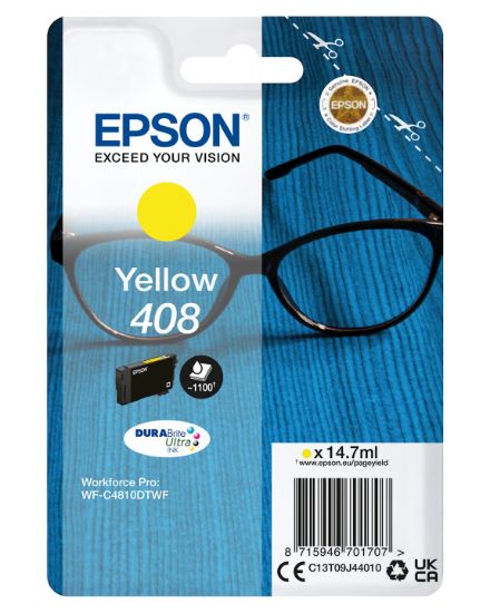 Image de Epson Singlepack Yellow 408 DURABrite Ultra Ink (C13T09J44010)