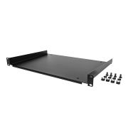 Image de StarTech.com Étagère Rack 19 pouces 1U - Plateau Rackable Universel - Étagère Baie de Brassage - Étagère Cantilever Rack 19" - Capacité 25kg - Rangement Rack Informat ... (SHELF-1U-12-FIXED-S)