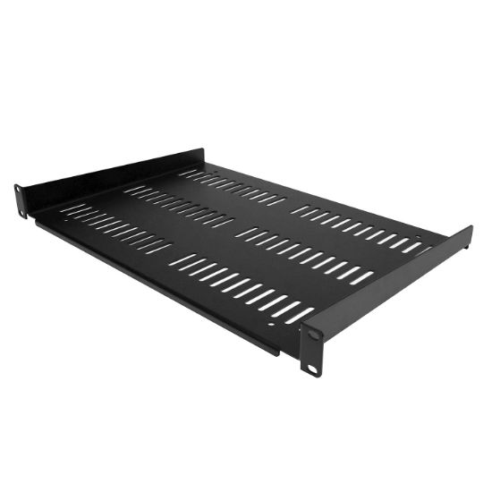 Image de StarTech.com Étagère Rack 19 pouces 1U - Plateau Rackable Universel Ventilé - Étagère Baie de Brassage - Étagère Cantilever Rack 19" - Capacité 25kg - Rangement Rack ... (SHELF-1U-12-FIXED-V)