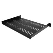 Image de StarTech.com Étagère Rack 19 pouces 1U - Plateau Rackable Universel Ventilé - Étagère Baie de Brassage - Étagère Cantilever Rack 19" - Capacité 25kg - Rangement Rack ... (SHELF-1U-12-FIXED-V)