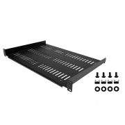 Image de StarTech.com Étagère Rack 19 pouces 1U - Plateau Rackable Universel Ventilé - Étagère Baie de Brassage - Étagère Cantilever Rack 19" - Capacité 25kg - Rangement Rack ... (SHELF-1U-12-FIXED-V)