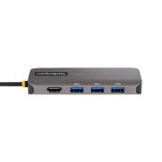 Image de StarTech.com Adaptateur Multiport USB C - Adaptateur USB C vers HDMI 4K 60Hz - Hub USB A 3.2, 5Gbps à 3 ports - 100W Power Delivery PassTrough - Dock USB C avec Câble ... (127B-USBC-MULTIPORT)