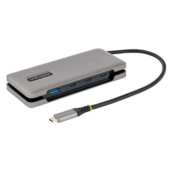 Image de StarTech.com Hub USB-C à 4 Ports - 1x USB A et 3x USB C - Adaptateur Multiport USB 3.1 10Gbps - Alimentation par Bus - Hub USB Type-C avec Câble de 25 cm - Hub/Splitter USB-C ... (HB31CM1A3CB)