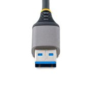 Image de StarTech.com Hub USB 3 Ports - 3x Ports USB-A - Gigabit Ethernet (RJ45) - Mini Hub USB, USB 3.0 5Gbps - Alimentation par Bus - Hub USB pour PC Portable avec Câble de 30 ... (5G3AGBB-USB-A-HUB)