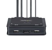 Image de StarTech.com commutateur écran, clavier et souris Noir (C2-D46-UC2-CBL-KVM)