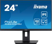Image de iiyama écran plat de PC 60,5 cm (23.8") 1920 x 1080 pixels Full HD LED Noir (XUB2492HSU-B6)