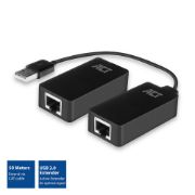 Image de ACT changeur de genre de câble USB A RJ-45 Noir (AC6063)