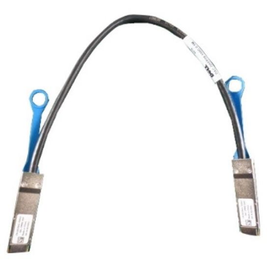 Image de DELL câble InfiniBand et à fibres optiques 0,5 m QSFP28 Noir (470-ABPW)
