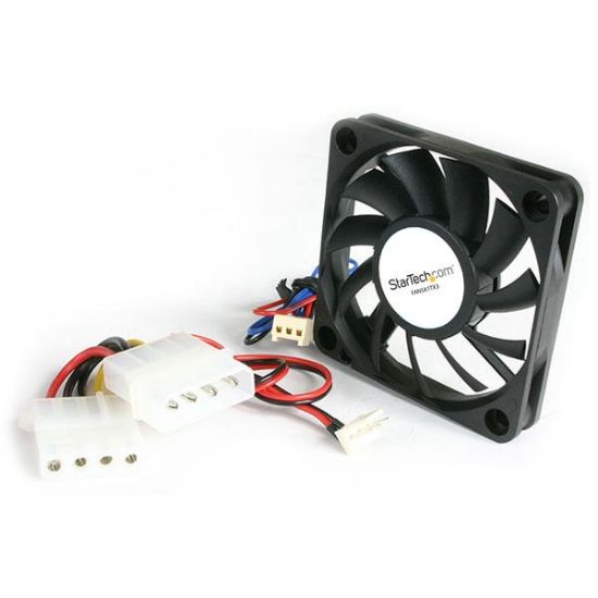 Image de StarTech.com système de refroidissement d’ordinateur Boitier PC Ventilateur 5 cm Noir (FAN5X1TX3)