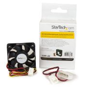 Image de StarTech.com système de refroidissement d’ordinateur Boitier PC Ventilateur 5 cm Noir (FAN5X1TX3)