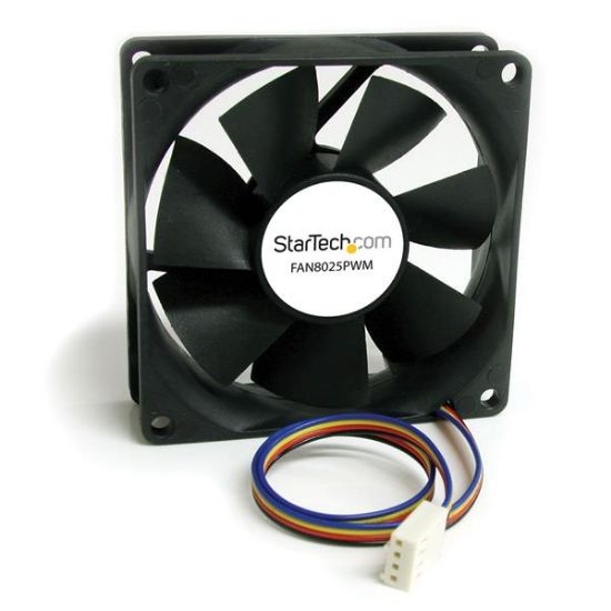 Image de StarTech.com Ventilateur d'Ordinateur 80 mm avec PMW - Connecteur à Modulation d'Impulsion en Durée (FAN8025PWM)