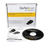 Image de StarTech.com Mini adaptateur USB 2.0 réseau sans fil AC600 double bande - Clé USB WiFi 802.11ac 1T1R (USB433WACDB)