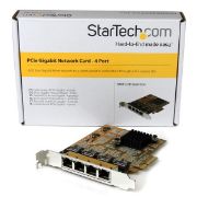 Image de StarTech.com Carte réseau PCI Express à 4 ports Gigabit Ethernet (ST1000SPEX43)