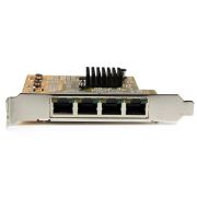 Image de StarTech.com Carte réseau PCI Express à 4 ports Gigabit Ethernet (ST1000SPEX43)
