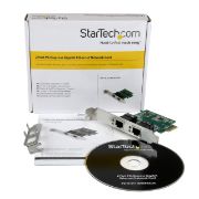 Image de StarTech.com Carte réseau PCI Express à 2 ports Gigabit Ethernet - Adaptateur NIC PCIe GbE (ST1000SPEXD4)