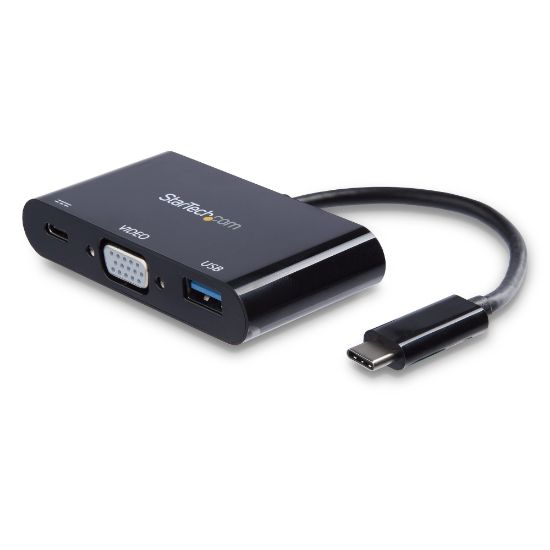 Image de StarTech.com Adaptateur multifonction USB-C vers VGA avec port USB-A et Power Delivery (CDP2VGAUACP)