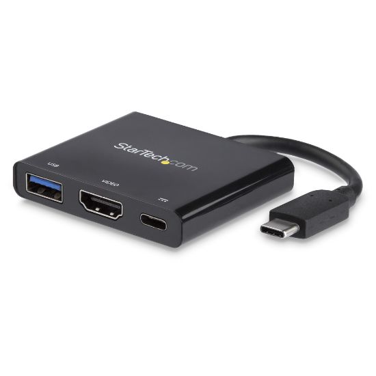 Image de StarTech.com Adaptateur multifonction USB-C vers HDMI 4K avec USB Power Delivery et port USB-A (CDP2HDUACP)