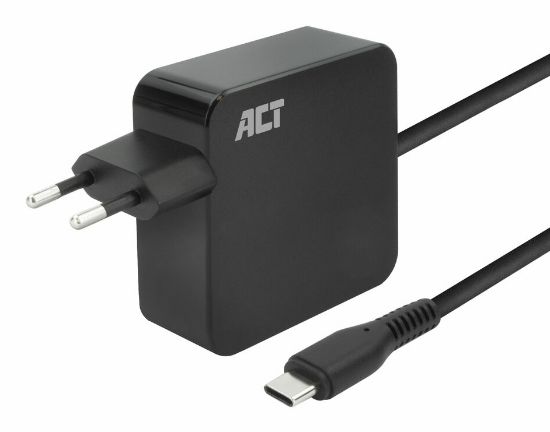 Image de ACT chargeur d'appareils mobiles Ordinateur portable, Smartphone, Tablette Noir Secteur Charge rapide Intérieure (AC2010)