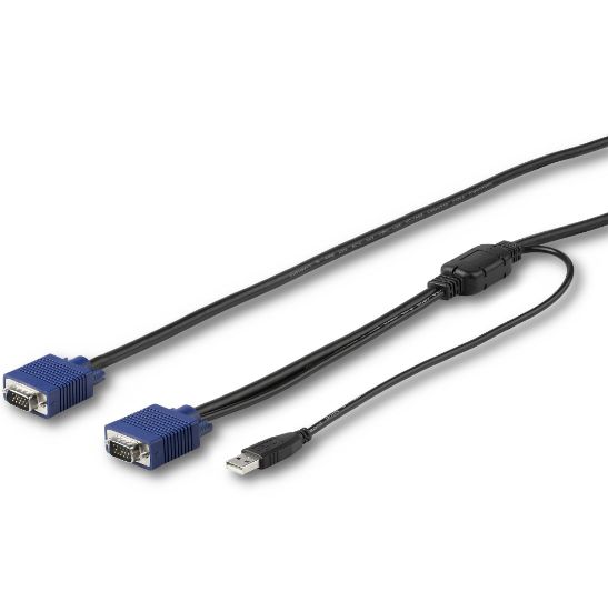 Image de StarTech.com Câble switch KVM USB VGA de 4,6 m pour consoles (RKCONSUV15)