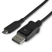 Image de StarTech.com câble vidéo et adaptateur 1 m DisplayPort USB Type-C Noir (CDP2DP141MB)