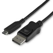Image de StarTech.com câble vidéo et adaptateur 1 m DisplayPort USB Type-C Noir (CDP2DP141MB)