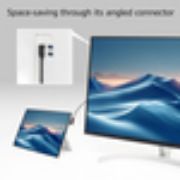 Image de ACT Câble USB 3.0 10 Gbit/s 60 W USB Type-C (coudé vers la gauche/droite) vers USB Type-C (coudé vers le haut/bas), 1 mètre (AC7481)