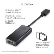 Image de HP Adaptateur USB type C vers HDMI 2.0 (1WC36AA)