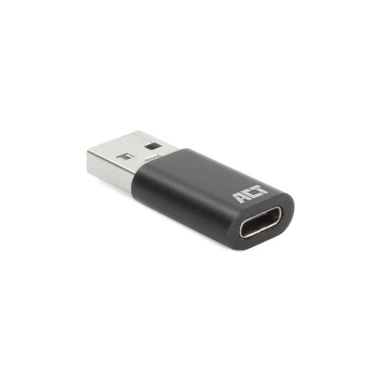 Image de ACT Adaptateur USB-A mâle vers USB-C femelle (AC7376)
