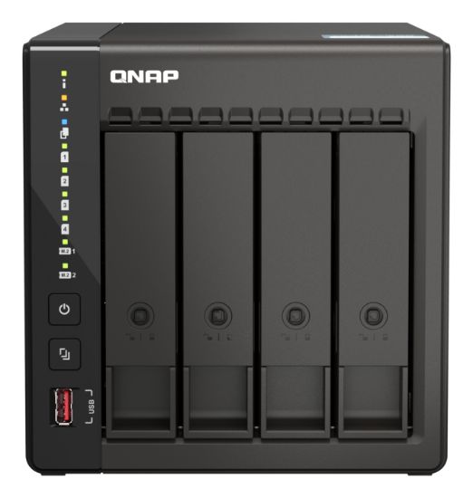 Image de QNAP TS-453E NAS Tower Intel® Celeron® J6412 8 Go 0 To QNAP QTS Noir (TS-453E-8G)